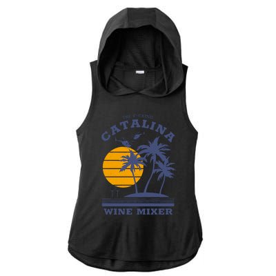 The Fcking Catalina Wine Mixer Ladies PosiCharge Tri-Blend Wicking Draft Hoodie Tank