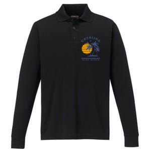 The Fcking Catalina Wine Mixer Performance Long Sleeve Polo