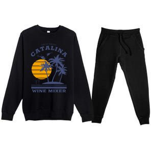 The Fcking Catalina Wine Mixer Premium Crewneck Sweatsuit Set