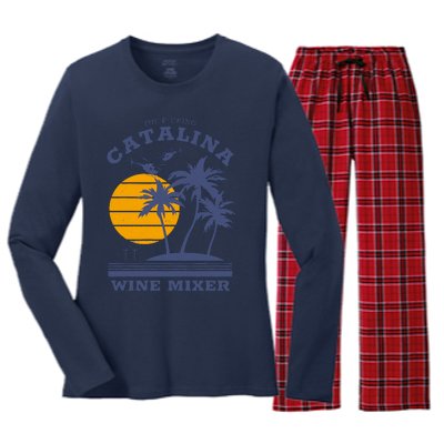 The Fcking Catalina Wine Mixer Women's Long Sleeve Flannel Pajama Set 