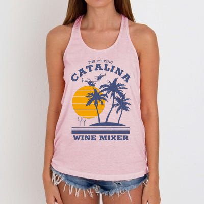 The Fcking Catalina Wine Mixer Women's Knotted Racerback Tank