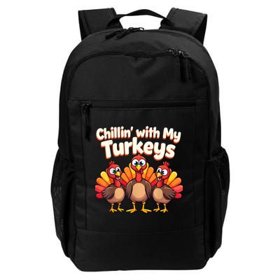 Thanksgiving Family Chillin With My Turkeys Backpack