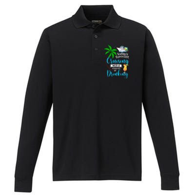 Today's Forecast Cruising With A Chance Of Drinking Cruise Performance Long Sleeve Polo