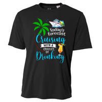 Today's Forecast Cruising With A Chance Of Drinking Cruise Cooling Performance Crew T-Shirt