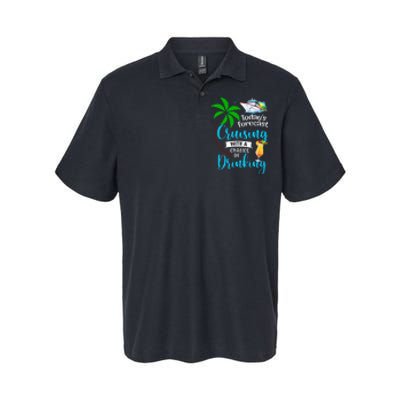 Today's Forecast Cruising With A Chance Of Drinking Cruise Softstyle Adult Sport Polo