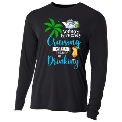 Today's Forecast Cruising With A Chance Of Drinking Cruise Cooling Performance Long Sleeve Crew