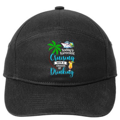 Today's Forecast Cruising With A Chance Of Drinking 7-Panel Snapback Hat