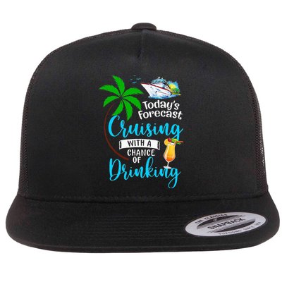 Today's Forecast Cruising With A Chance Of Drinking Flatbill Hat