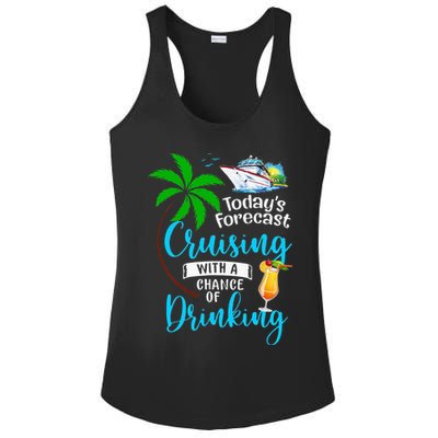 Today's Forecast Cruising With A Chance Of Drinking Ladies PosiCharge Competitor Racerback Tank