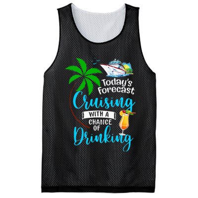 Today's Forecast Cruising With A Chance Of Drinking Mesh Reversible Basketball Jersey Tank