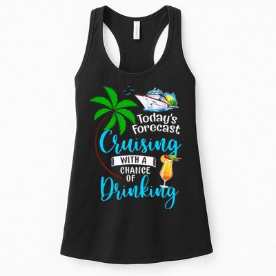 Today's Forecast Cruising With A Chance Of Drinking Womens Tank Top