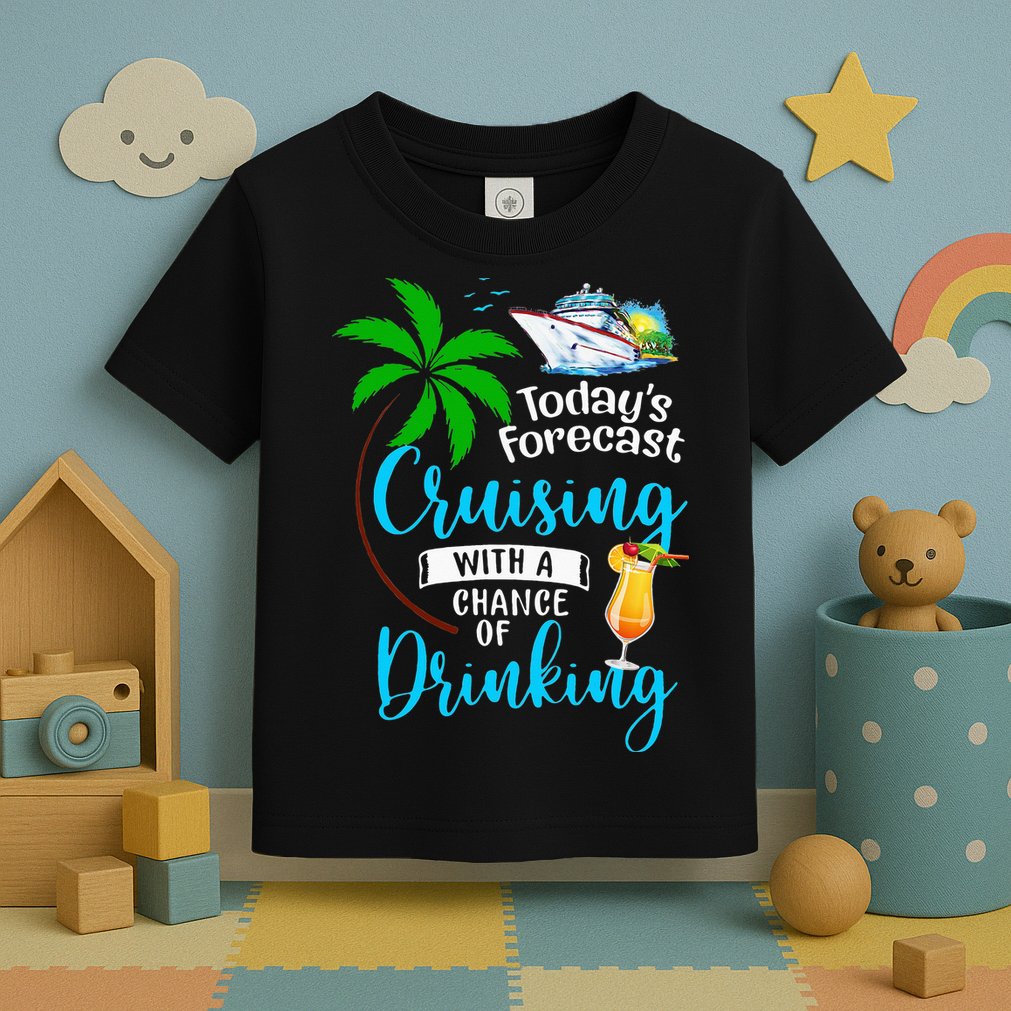 Today's Forecast Cruising With A Chance Of Drinking Toddler T-Shirt