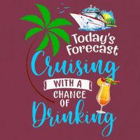 Today's Forecast Cruising With A Chance Of Drinking 16oz Travel Tumbler