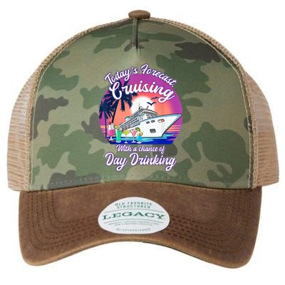 Today's Forecast Cruising With A Chance Of Drinking Cruise Legacy Tie Dye Trucker Hat
