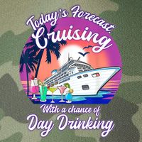 Today's Forecast Cruising With A Chance Of Drinking Cruise Legacy Tie Dye Trucker Hat