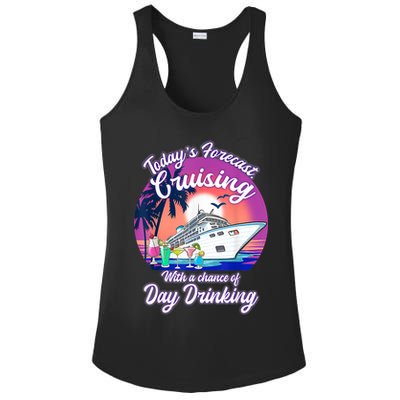 Today's Forecast Cruising With A Chance Of Drinking Cruise Ladies PosiCharge Competitor Racerback Tank