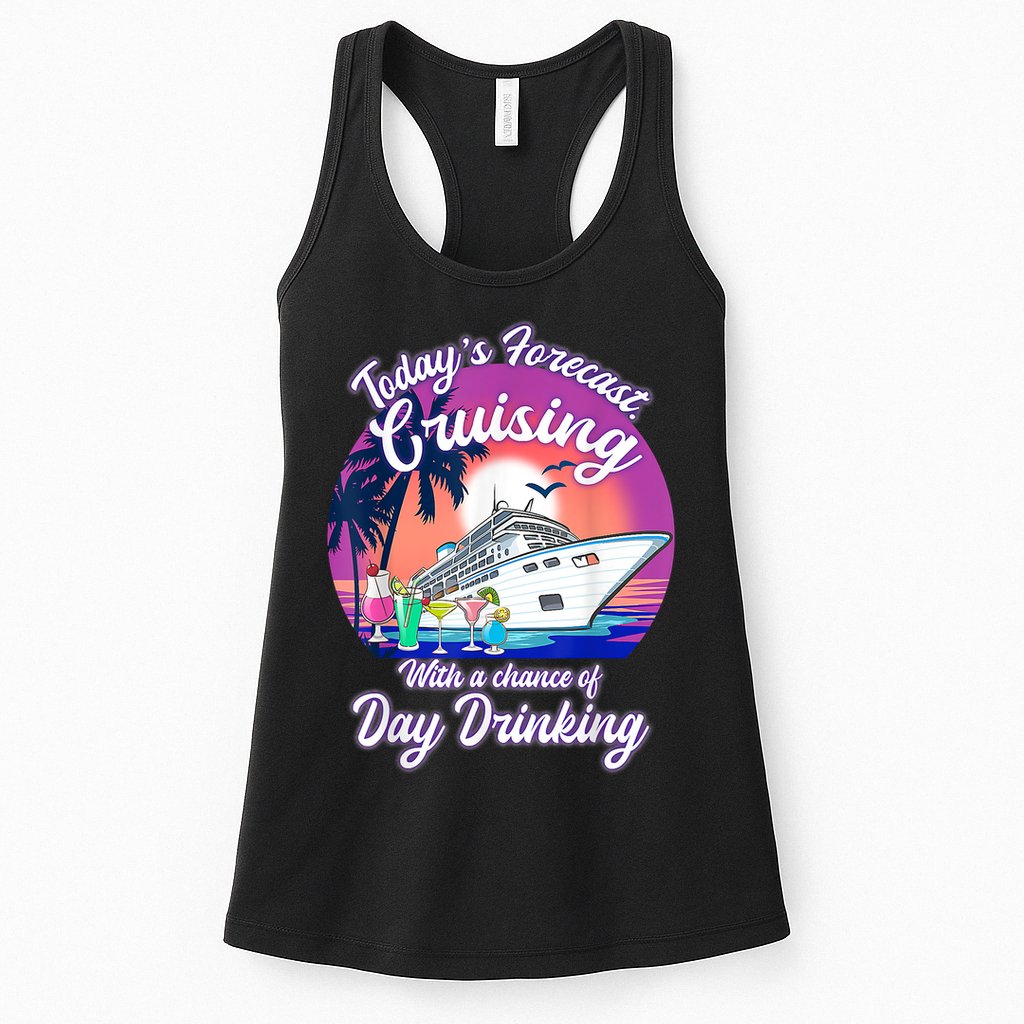 Today's Forecast Cruising With A Chance Of Drinking Cruise Womens Tank Top