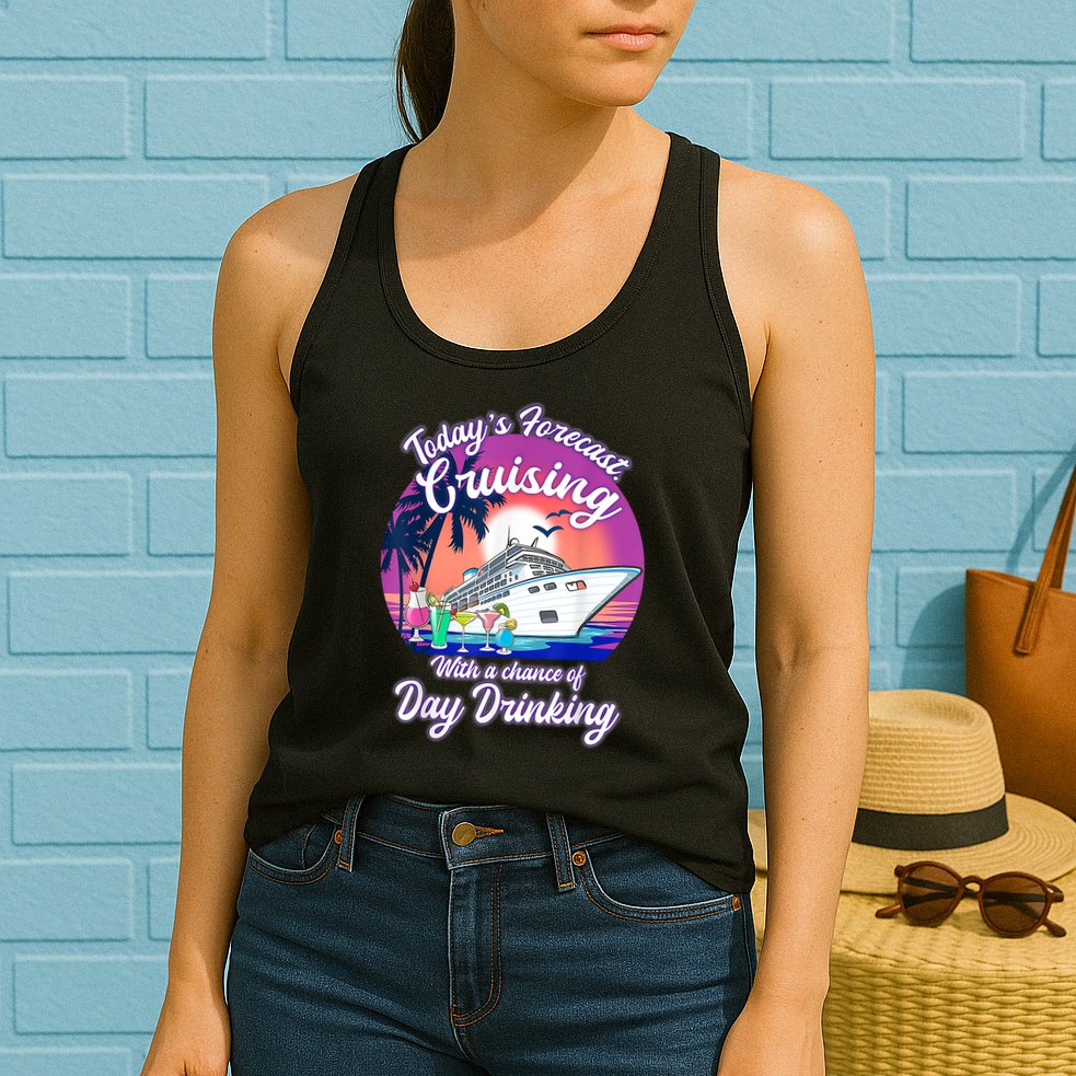 Today's Forecast Cruising With A Chance Of Drinking Cruise Womens Tank Top
