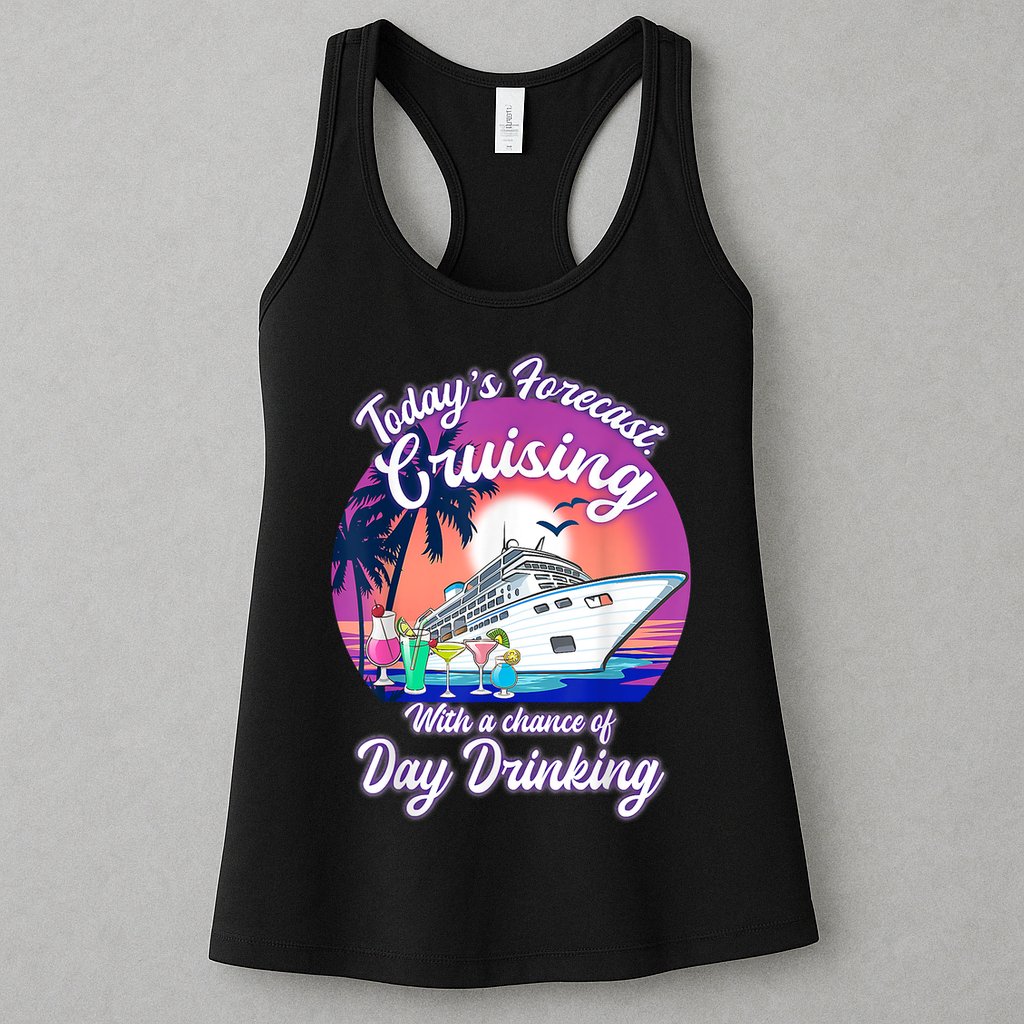 Today's Forecast Cruising With A Chance Of Drinking Cruise Womens Tank Top