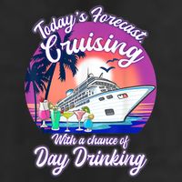 Today's Forecast Cruising With A Chance Of Drinking Cruise Golf Towel