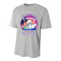 Today's Forecast Cruising With A Chance Of Drinking Cruise Youth Performance Sprint T-Shirt