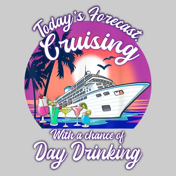 Today's Forecast Cruising With A Chance Of Drinking Cruise Youth Performance Sprint T-Shirt
