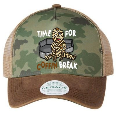 Time For Coffin Break Zombie Funny Legacy Tie Dye Trucker Hat