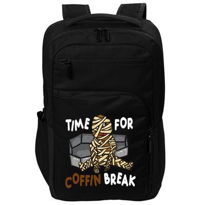 Time For Coffin Break Zombie Funny Impact Tech Backpack