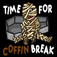 Time For Coffin Break Zombie Funny Drawstring Bag