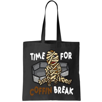 Time For Coffin Break Zombie Funny Bag