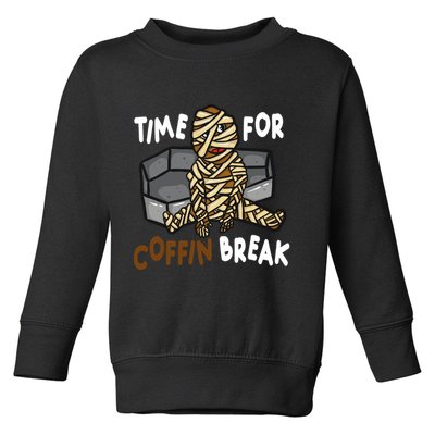 Time For Coffin Break Zombie Funny Toddler Sweatshirt