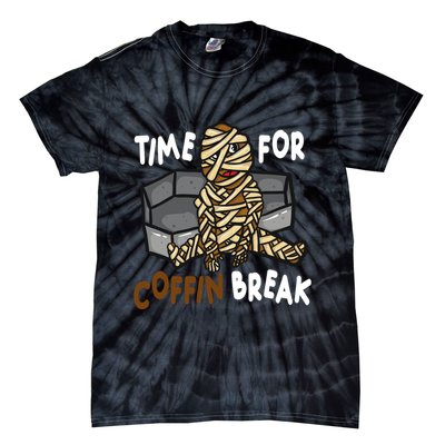 Time For Coffin Break Zombie Funny Tie-Dye T-Shirt