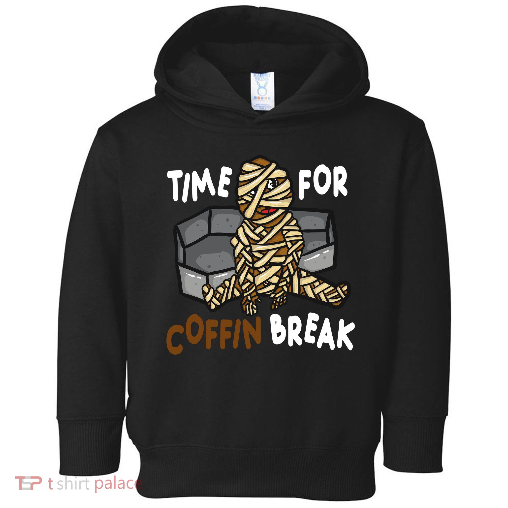Time For Coffin Break Zombie Funny Toddler Hoodie