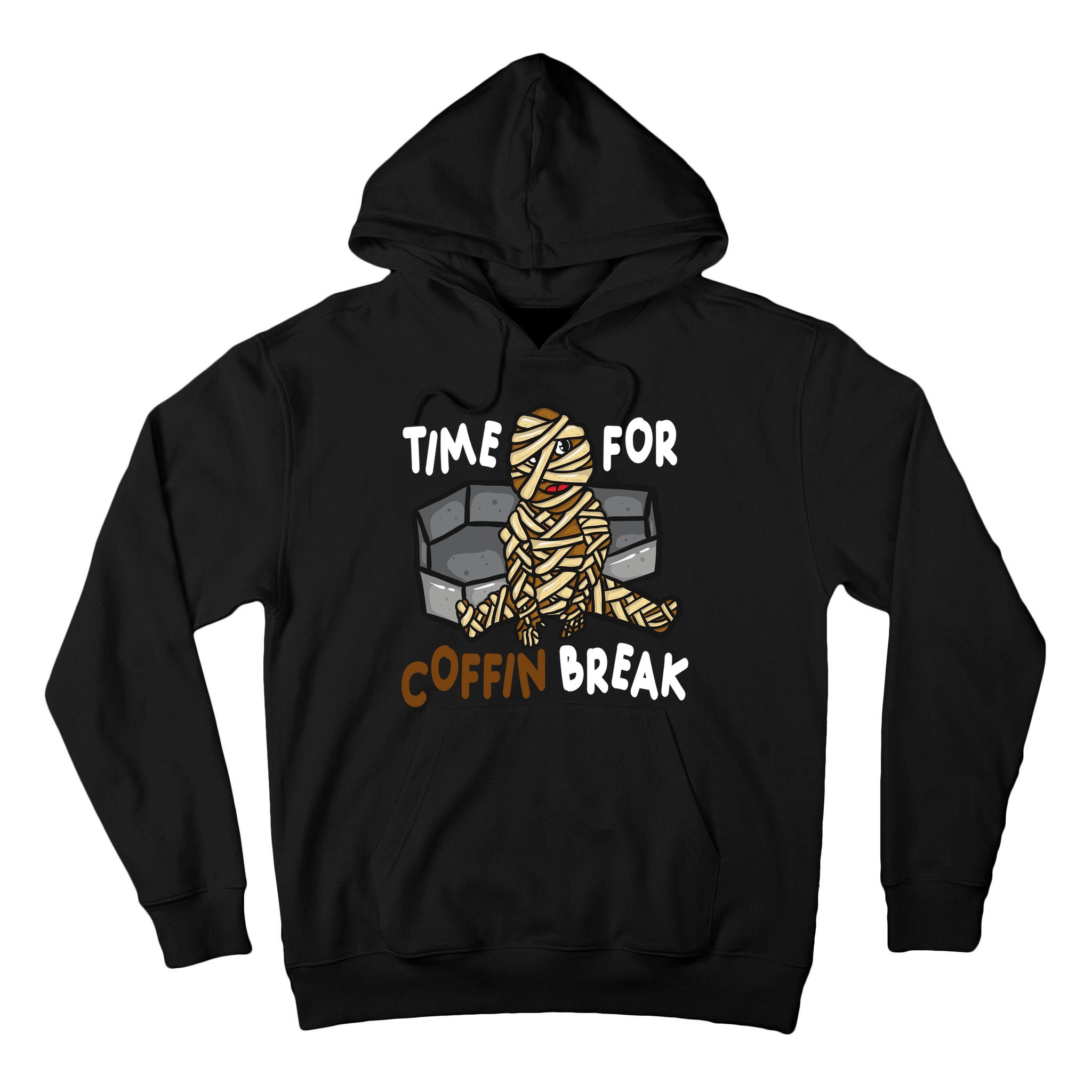 Time For Coffin Break Zombie Funny Tall Hoodie