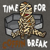 Time For Coffin Break Zombie Funny Cotton Canvas Backpack