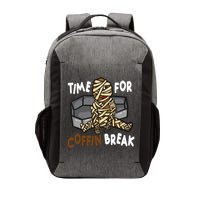 Time For Coffin Break Zombie Funny Vector Backpack