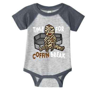 Time For Coffin Break Zombie Funny Infant Baby Jersey Bodysuit