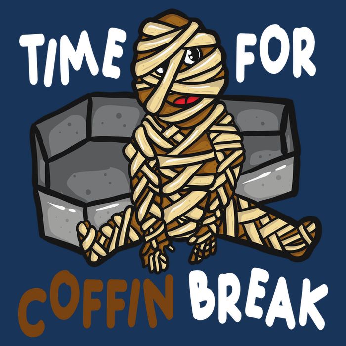 Time For Coffin Break Zombie Funny Infant Baby Jersey Bodysuit