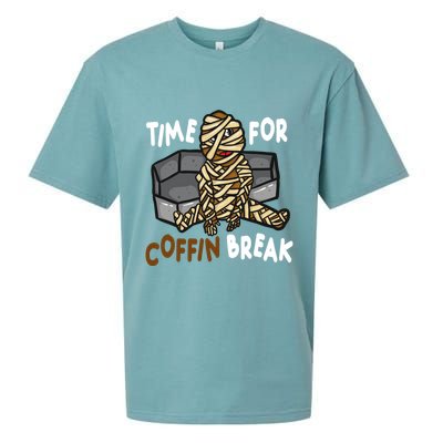 Time For Coffin Break Zombie Funny Sueded Cloud Jersey T-Shirt