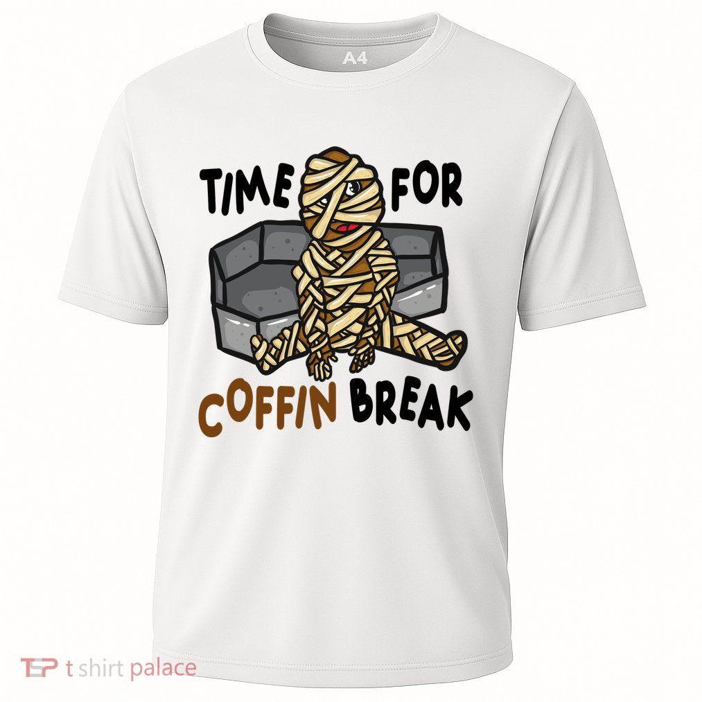 Time For Coffin Break Zombie Funny Performance Shirt