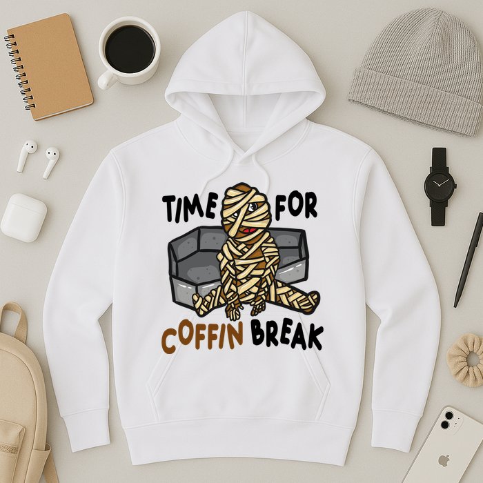 Time For Coffin Break Zombie Funny Hoodie