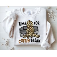 Time For Coffin Break Zombie Funny Sweatshirt