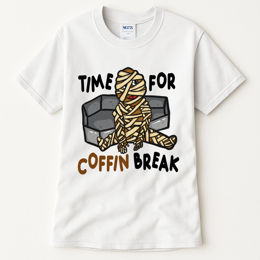 Time For Coffin Break Zombie Funny Tall T-Shirt