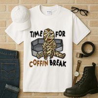 Time For Coffin Break Zombie Funny Tall T-Shirt