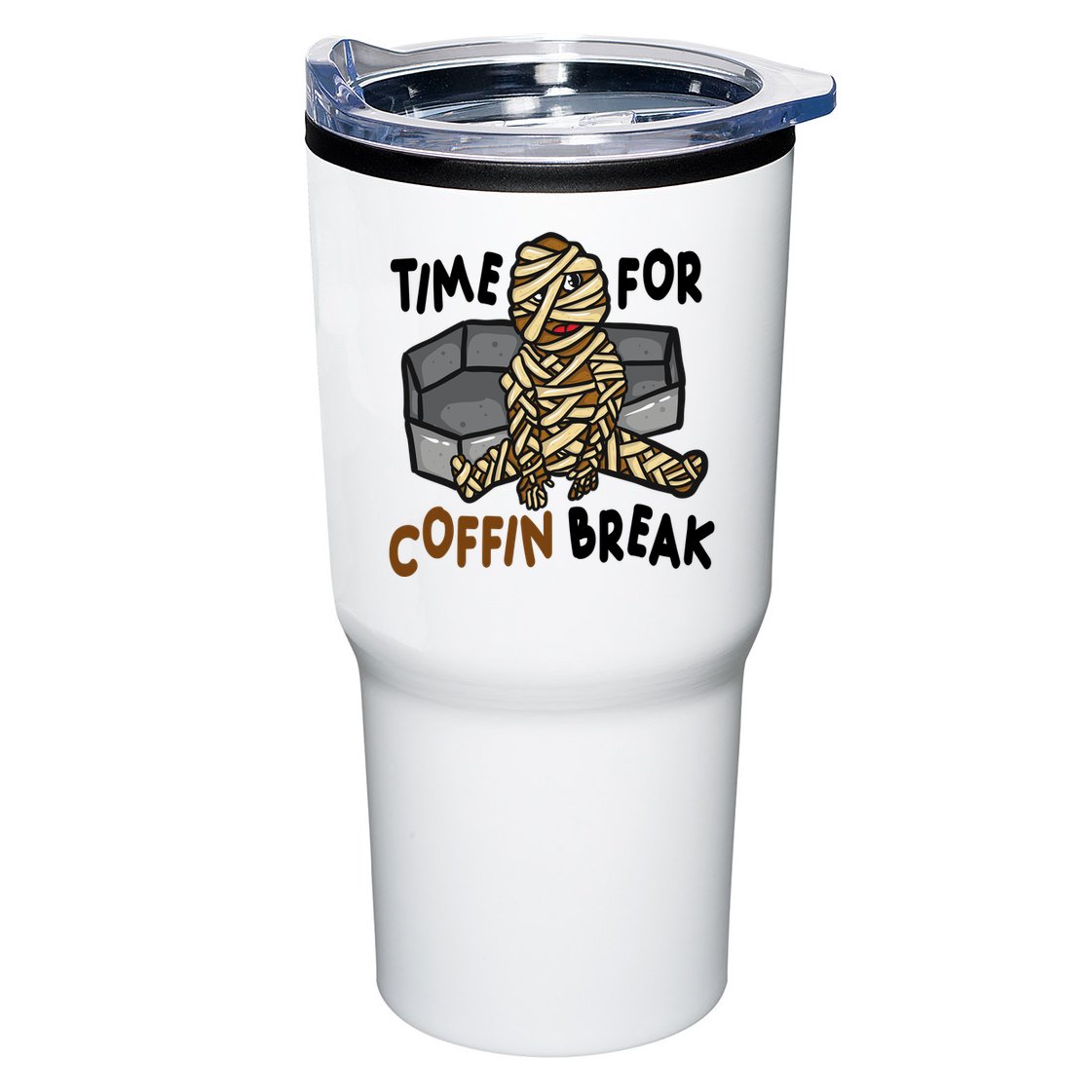 Time For Coffin Break Zombie Funny Tumbler
