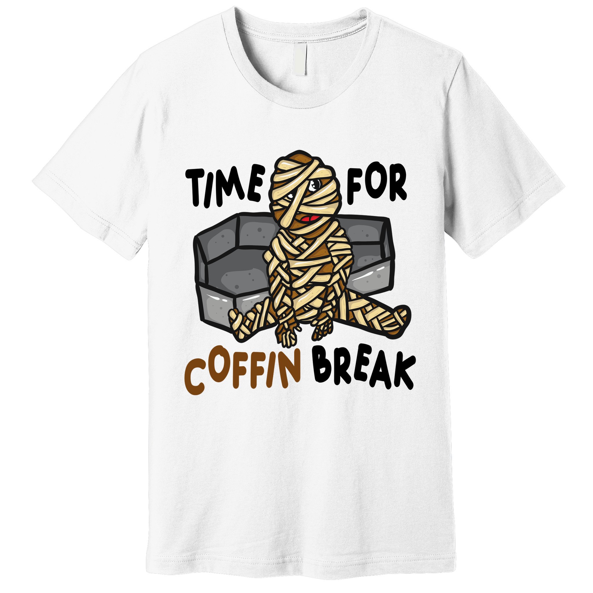 Time For Coffin Break Zombie Funny Premium T-Shirt