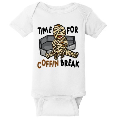 Time For Coffin Break Zombie Funny Baby Bodysuit