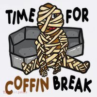 Time For Coffin Break Zombie Funny Tank Top