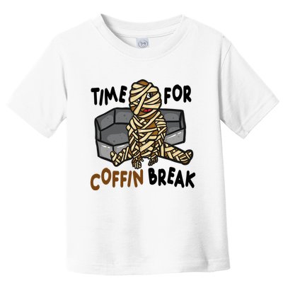 Time For Coffin Break Zombie Funny Toddler T-Shirt