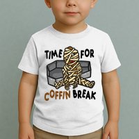 Time For Coffin Break Zombie Funny Toddler T-Shirt